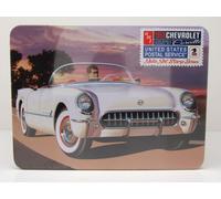 Chevrolet Corvette Convertible USPS Timbre Série 1953 Blanc Kit 1:25 AMT