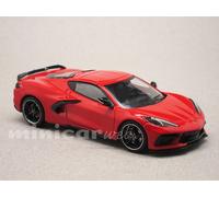 CHEVROLET CORVETTE STINGRAY C8 rouge, miniature 1/43e IXO MOC303