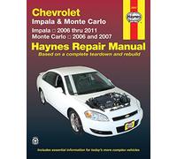 Chevrolet Impala & Monte Carlo: Impala 2006 thru 2011 - Monte Carlo 2006 and 2007