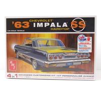 Chevrolet Impala Ss 1963 Kit Plastique Maquette de Voiture 1:25 AMT