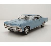 Chevrolet Impala SS 396 1965 Bleu Métallique Modèle Réduit 1:24 Welly