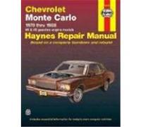 Chevrolet Monte Carlo 1970 Thru 1988 Haynes Publishing, Haynes, J. H., Choate, Curt (Auteur)