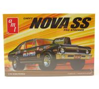 Chevrolet Nova Ss Pro Stocker Old Pro 1972 Kit Plastique Modèle 1:25 AMT