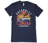 Chevrolet Officiellement sous Licence Camaro Sunset T-Shirt pour Hommes (Marine Bleu), Large