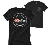 Chevrolet Officiellement sous Licence Corvette C1 Logo T-Shirt pour Hommes (Noir), Small