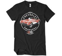Chevrolet Officiellement sous Licence Corvette C1 Retro T-Shirt pour Hommes (Noir), Medium
