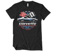 Chevrolet Officiellement sous Licence Corvette C3 GM Division T-Shirt pour Hommes (Noir), XXXXX-Large
