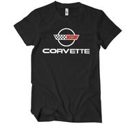 Chevrolet Officiellement sous Licence Corvette C4 Logo T-Shirt pour Hommes (Noir), X-Large