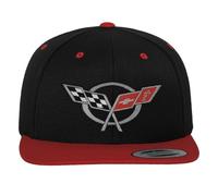Chevrolet Officiellement sous Licence Corvette C5 Flags Cap (Noir-Rouge)