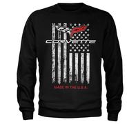Chevrolet Officiellement sous Licence Corvette - Made in The USA Sweat-Shirt (Noir), Large