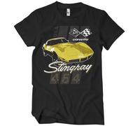 Chevrolet Officiellement sous Licence Corvette Stingray 454 T-Shirt pour Hommes (Noir), Large