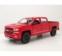 Chevrolet Silverado Pick Up 2017 Maquette de Voiture Rouge 1:24 Welly