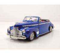 Chevrolet Special Deluxe Convertible Lowrider 1941 Bleu Modèle Auto 1:24 Welly