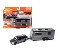 Chevrolet Tahoe SWAT Custom 1997 gris m tallis et noir avec remorque de camping Twin Cities Police, dition limit e 9892