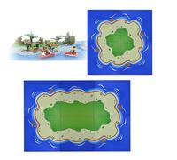 CHEVVY Lot de 6 plaques de base - 25,5 x 25,5 cm - Compatible avec toutes les marques courantes - Plaque de base pour petits blocs de construction classiques - Plaque pour océan - Plaque pour îles