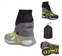 CHEVVY Paire de Guêtres Trail Gaiters Unisex 20CM Randonnée Escalade Bottes de Neige Guêtres Imperméables Guêtres Cheville Extérieur Neige Randonnée Escalade - Noir