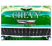 CHEVY - Ganz in Grün (Wandkalender 2026 DIN A4 quer), CALVENDO Monatskalender: Verschiedene Chevrolet-Modelle in Grün in Kuba