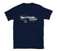 Chevy Vette Stingray C3 Mens T-Shirt 69 Vintage Racing Car Roadster Retro Tee