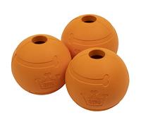 Chew King Lot de 3 balles en caoutchouc saveur bacon pour chien 6,3 cm
