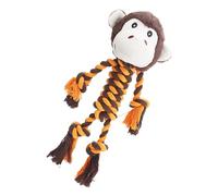 Chew Toy - Plush And Cotton Rope, 12.6x9.84x1.97in Teeth Cleaning Toy Squeaky | Interactive Dog Toys For Outdoor Play And Exercise, Dog Chew Toys For Yard, Lawn, Patio, Backyard, Park, Beach