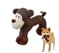 Chew Toys for Dogs - Squeaky Linen Monkey for Puppies | Interactive Pet Toy for Enrichment Stimulation Training, Indoor Outdoor Play and Exercise, Keeps Dogs Busy, Encourages Healthy Chewing and Fun