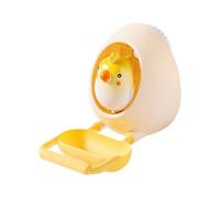 Chewable Bird Bowl - Play Toy for Indoor Outdoor | Abs Pp Metal Construction with Bright Colors, Eggshell Shaped Interactive Accessory, Compact Feeding Dish, Patio, Hammock, Balcony, Garden Yard