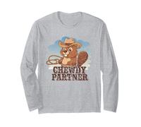 Chewdy Partner Chapeau de Cowboy Castor Style Western Manche Longue