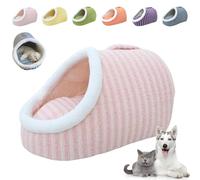 Chewie Cozy Dog Nest, Cozy Hideaway Pet Bed, Chewie Cozy Dog Bed, Cozy Cave Dog Bed, Dog Bed with Cover Cave, Soft Pet Slipper Cave Bed for Small Medium Dogs and Cats (Medium,Pink)