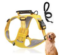 Chewie Cozy Harness, Chewie no Pull Dog Harness, Adjustable Dog Vest with Reflective, Anti-Breakaway, with Leash Set for Small Medium Large Dogs (Yellow,XS)