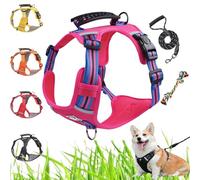 Chewie Cozy Harness, Getchewie - Chewie Cozy No Pull Dog Harness, Ajustement Breathable & Confortable, Anti-Rupture, avec Une poignée réfléchissante pour Les Chiens Moyens ou Petits (Violet)