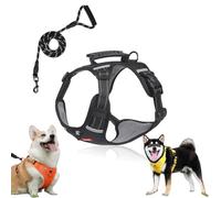 Chewie Cozy Harness,Getchewie Dog Harness,2025 New no Pull Dog Harness,with Leash Set,Y-Shaped Design Choke Free,with a Sturdy Metal D-Ring,Reflective Adjustable Comfortable Pet Chest (Black,M)