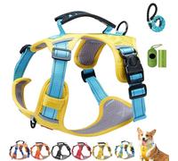 Chewie Cozy Harness, Getchewie Dog Harness - Breathable Comfortable, Anti-Breakaway, Adjustable, Reflective at Night, 2m Reflective Rope, for Small Medium Large Dogs (B,L)