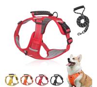 Chewie Cozy Harness, Getchewie Dog Harness, Reflective Adjustable Comfortable Pet Chest, Get Chewie No Pull Breathable Dog Harness for Small Medium Large Dogs (Red,XL)