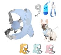 Chewie Cozy Harness, Getchewie Dog Harness, Reflective Adjustable Comfortable Pet Chest, Get Chewie with Poop Bags Dispenser, No Pull Breathable Dog for Small Medium Large Dogs (Blue,Small)