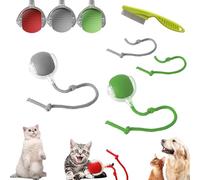 Chewie Interactive Rolling Ball, Chase Mate pour Chiens et Chats, Jouet Intelligent Automatique pour Animaux de Compagnie Ennuyés en Intérieur (B+C)