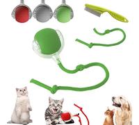 Chewie Interactive Rolling Ball, Chase Mate pour Chiens et Chats, Jouet Intelligent Automatique pour Animaux de Compagnie Ennuyés en Intérieur (Vert-B)