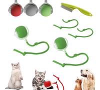 Chewie Interactive Rolling Dog Ball, Chase Mate Cat Toy, Smart Cat Toy Ball, Automatic Rolling Ball for Dogs, Interactive Dog Cat Smart Ball Toy, for Bored Indoor (B*2)