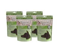 Chewies Bandes de Viande Maxi Friandises pour Chien 100% Viande de Lapin - 4 x 150 g - Bandes à mâcher pour Chiens séchées à l'air Libre - sans Sucre et sans céréales - Viande déshydratée de Lapin