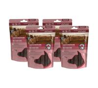 Chewies Bandes de Viande Mini friandises pour Chien 100% Viande de Cheval - 4 x 70 g - Snack pour Petits Chiens - Bandes à mâcher pour Chevaux séchés à l'air - Hypoallergénique et sans céréales