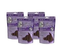 Chewies Lot de 4 Paquets de 150 g de friandises à mâcher pour Chien - 100% Viande de chèvre séchée à l'air Libre - sans Sucre et sans céréales - Viande déshydratée de chèvre