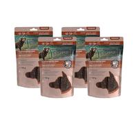 Chewies Lot de 4 Paquets de 150 g de friandises pour Chien - 100% Viande Sauvage - Séchées à l'air Libre - sans Sucre et sans céréales - Viande déshydratée du gibier