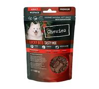 Chewies Lucky Bits Tasty Friandises pour Chien Mix Adult - Friandises pour Chien sans céréales et Douces avec Beaucoup de protéines et de superaliments comme la levure de bière ou Le Ginkgo, sans