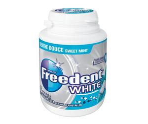 Chewing gum Freedent white menthe forte - Boîte de 60 dragées