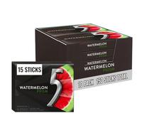 Chewing Gum Sans Sucre Wrigley 5 - 10 Paquets de Quinze Pièces (Total 150 Pièces) - Pastèque (Prism)