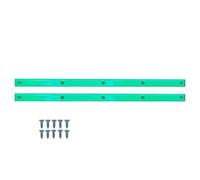 Chewtoyo 2er-Set Skateboard-Rails, 36,5 cm aus ABS-Kunststoff mit 8 Schrauben, Grind-Rail für Skateboard, Kantenschutz gegen Stöße, für Skateboard, Longboard und Surfboard