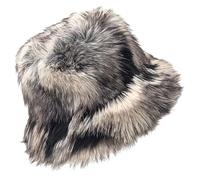 Chewtoyo Chapeau d'hiver pelucheux dégradé : chapeau cloche pour femme, tête de 56 à 58 cm