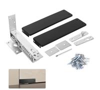 Chewtoyo Charnière à ressort en acier, matériel de porte pivotante réglable et à fermeture automatique