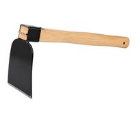 Chewtoyo Gartenhacke, 38,5 cm, Kohlenstoffstahl, breiter Kopf 13,5 x 8,5 cm, Griff aus massiver Eiche, zum Umgraben, Pflanzen, Jäten, für den Hausgemüsegarten und Die Pflege Von Beeten