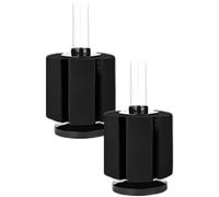 Chewtoyo Lot de 2 filtres d'aquarium de 16 cm, filtre éponge bio, sprite d'eau avec récipient multimédia, filtre de réservoir à frire, filtration biochimique, aération silencieuse