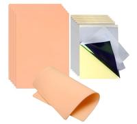 Chewtoyo Novice Lot de 12 feuilles de papier transfert double face en silicone pour tatouages Format A4